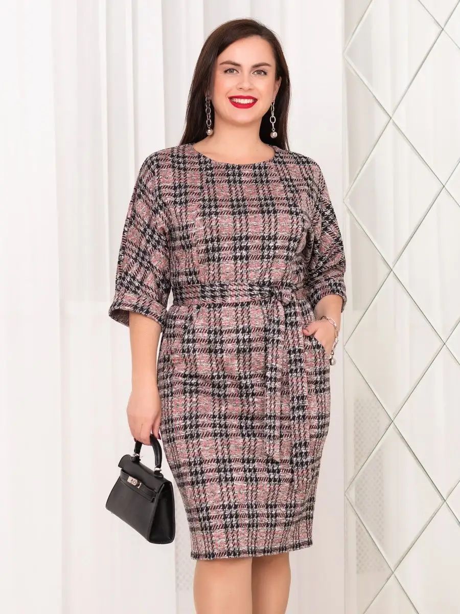 😍【Stil nou pentru toamnă și iarnă】 Rochie elegantă și fermecătoare de mărimi mari