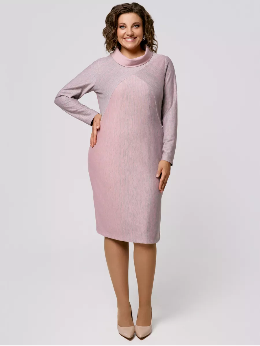 🌻【S-5XL】Rochie îngroșată cu decolteu înalt de toamnă și iarnă