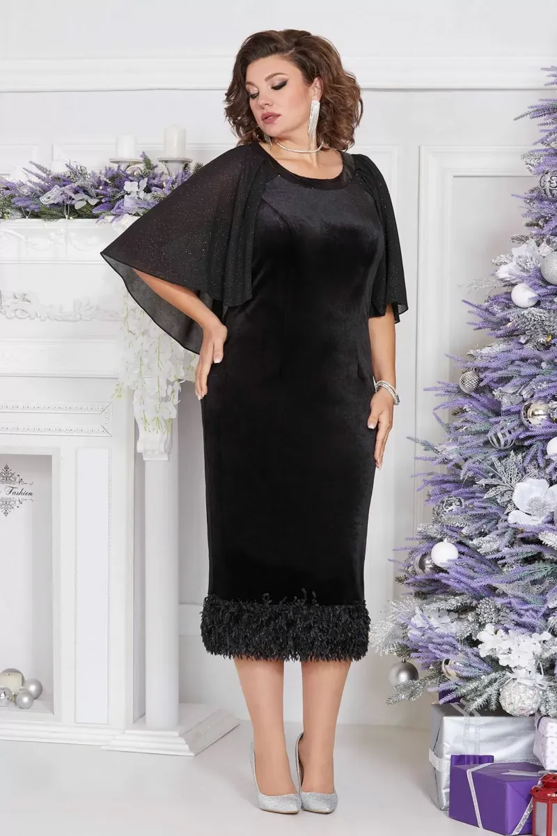 🌹🌹【S~5XL】2024 noua rochie neagra eleganta si confortabila