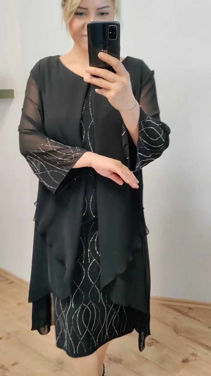 🔥cel mai bine vândut noua rochie din sifon la moda