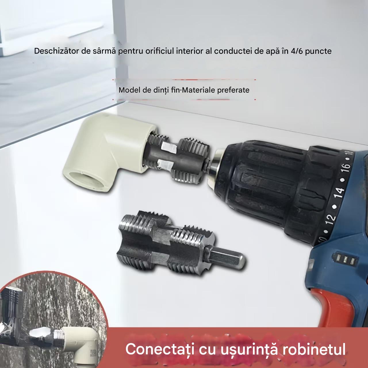 🛠️【Unelte de deschidere a sârmei interioare ale conductei de apă și set de instrumente de deschidere a sârmei exterioare】 4 puncte 6 puncte țeavă de apă PPR plastic PVC