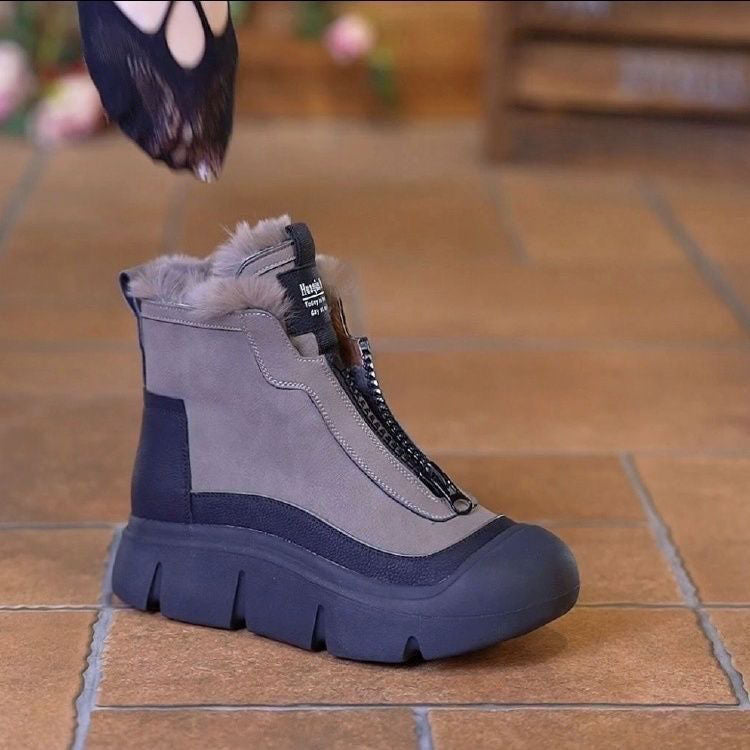 👠【35-40】Cizme de gleznă din piele naturală antiderapante pentru femei italiene făcute manual