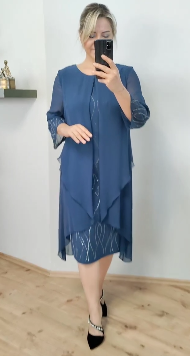 🔥cel mai bine vândut noua rochie din sifon la moda