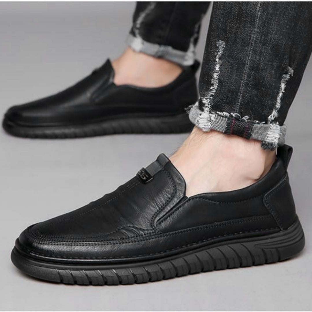 【39-44】Pantofi casual din piele, cu talpă moale, antiderapante