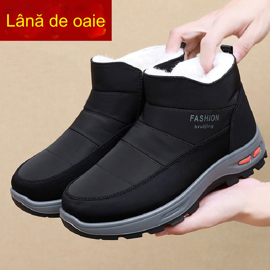 🔥【39-45】👟Pantofi de iarna pentru barbati din bumbac pur lana plus catifea si blana groasa