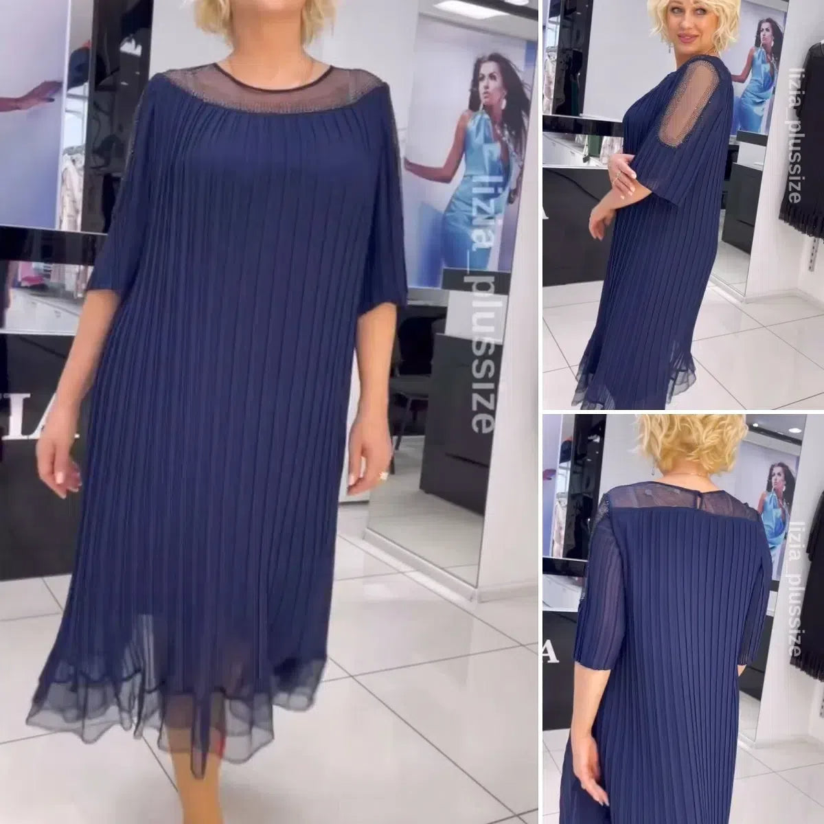 👗【S-5XL】2025 primăvară nouă rochie de sifon de înaltă calitate, elegant și temperament