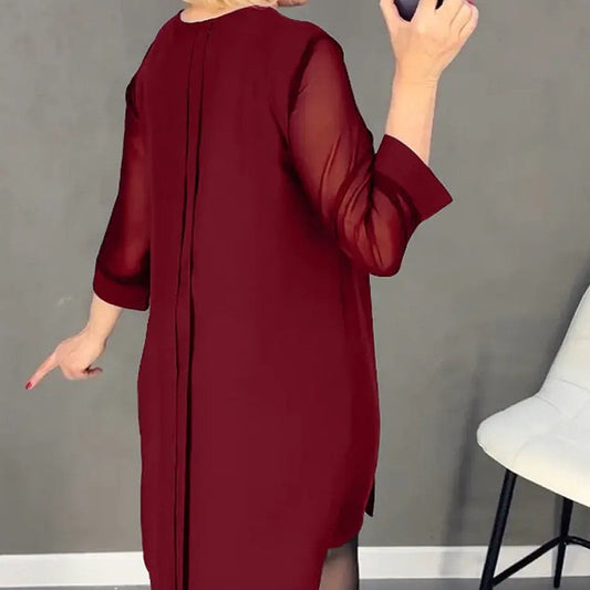 【S-3XL】Rochie temperamentală elegantă pentru femei fustă midi nouă la modă