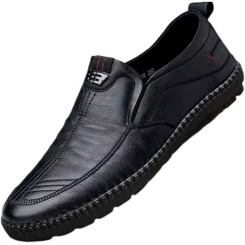 【39-44】 2024 nuevos zapatos de cuero de suela blanda para hombres