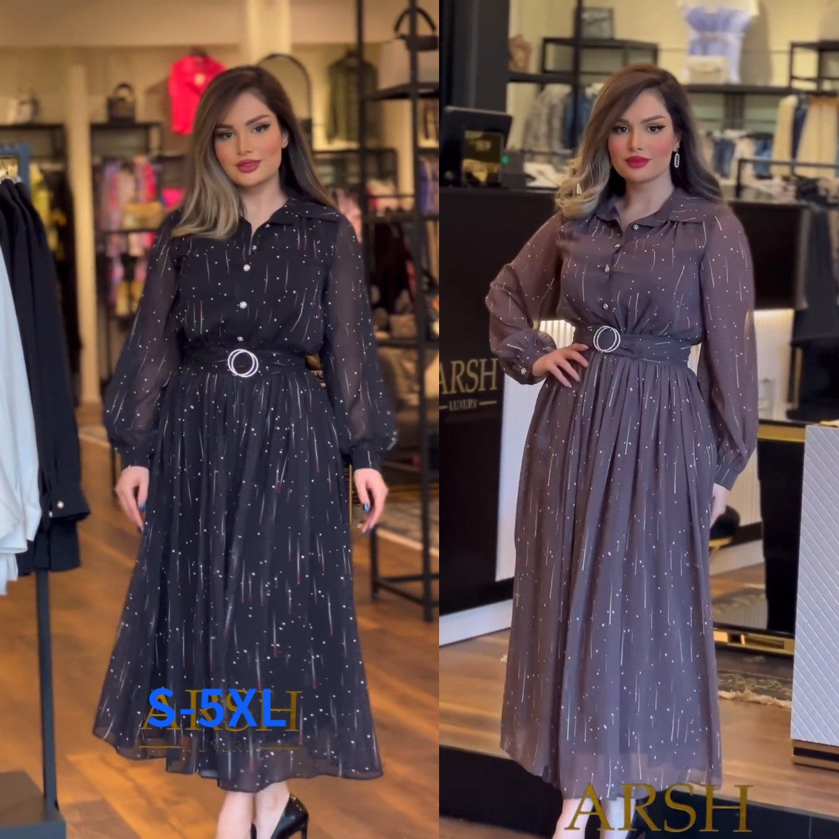 👗Noua rochie de modă, design clasic, elegant și simplu