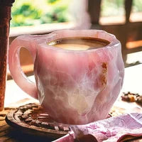 🥰[Sănătate + Aproape De Natură] Ceașcă De Cafea Cristal Mineral