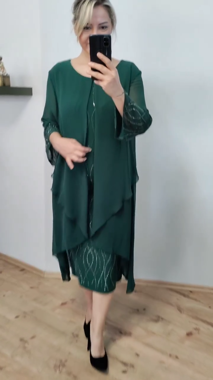 🔥cel mai bine vândut noua rochie din sifon la moda